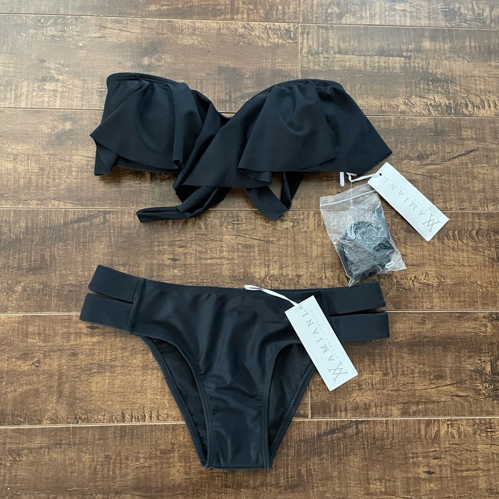 Black Two-Piece Bikini Set